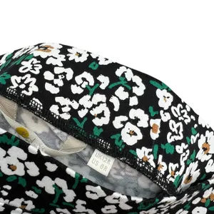 Boden Mini Skirt Jersey‎ Floral Pull-on Black White Size US 8R thumbnail 8