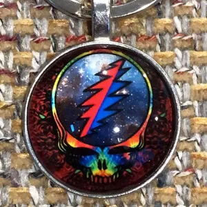 Grateful Dead Keychains SPACE YOUR FACE KEYCHAIN Custom Made BUYITWHENFOUND thumbnail 1