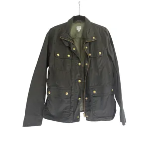 J.Crew The Downtown Field Jacket Women S Forest Green‎ Utility Military Canvas thumbnail 3