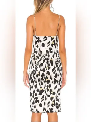 REVOLVE Superdown Women Leopard Print Midi Slip dress Sz XS thumbnail 2