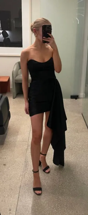 Katie May Chasing Dawn Strapless Black Mini Dress thumbnail 1