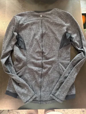 lululemon athletica Black and White Marled Active Pullover thumbnail 2
