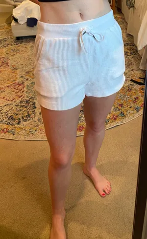 Aerie Highwaisted Knit Rib Sweatshorts thumbnail 1