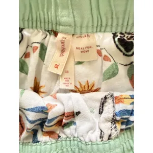 Anthro LyreBird Cotton Flannel Pajama Set Floral Animal Print Cottage Sleep XS thumbnail 7