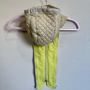 Lululemon Yellow Cream Down Ski Jacket Sz 6 Hooded Water Resistant Luxe Warm thumbnail 15