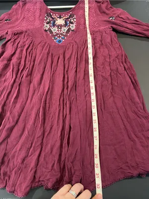Free People Mohave Embroidered Long Sleeve Mini dress Size Medium thumbnail 11