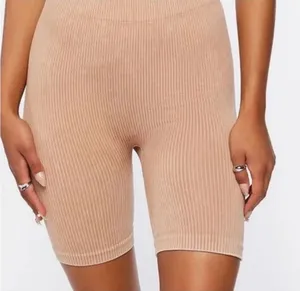 Gilly hicks Hollister Women's Tan Ribbed Shorts thumbnail 1