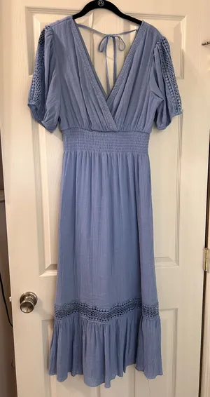 Blue Maxi Dress Size M thumbnail 1