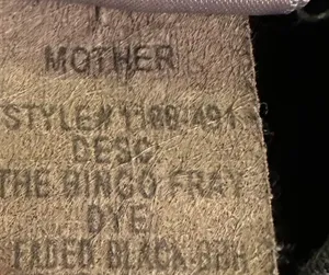 MOTHER The Bingo Fray Cropped Wide Leg in Faded Black Linen Blend thumbnail 11