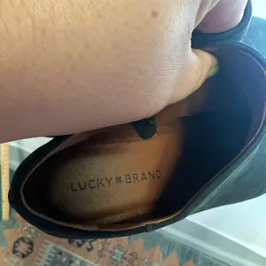 Lucky Brand Basel Black Nubuck Leather Ankle Booties Whipstitch Detail Size 8M thumbnail 7