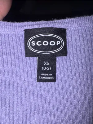 NWT Scoop Square Neckline Cardigan Sweater, XS thumbnail 7