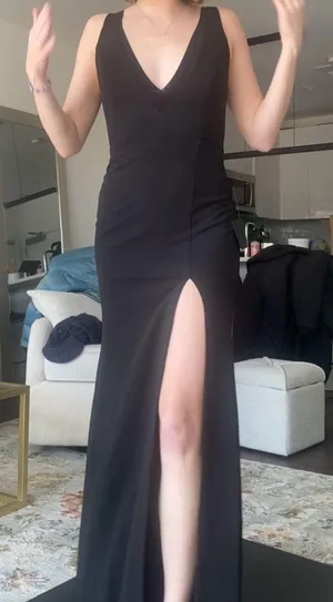 Lulus Black Dress Maxi Sleeveless thumbnail 1