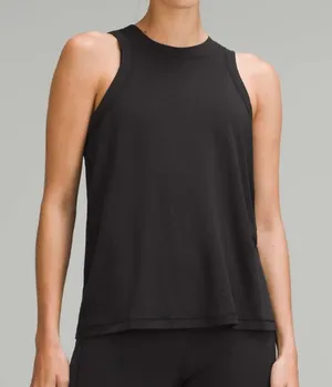 Lululemon Jersey Training High Neck Muscle Tank Top Black 4 thumbnail 1