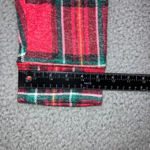PINK Victoria's‎ Secret Plaid Pajama Set Women Large Top and Pants Christmas thumbnail 14