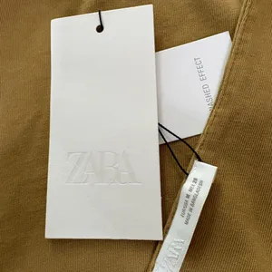ZARA Olive Green Draped Halter Top with White Wide-Leg Pants thumbnail 7