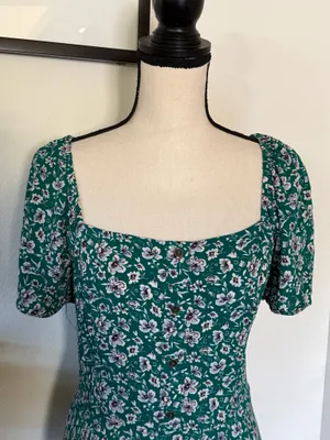 Luxology Green floral midi dress thumbnail 3