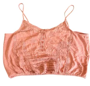 Lucky Brand coral Sleeveless Smocked Camisole thumbnail 3