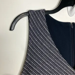 LOFT navy blue‎ v-neck dress size 4 thumbnail 8