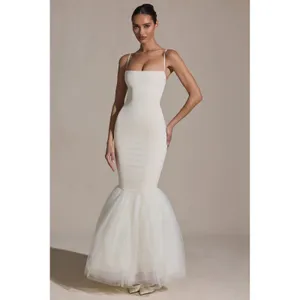 Oh Polly‎ Adelpha Tulle Hem Fishtail Gown Ivory Size 6 NWT thumbnail 6