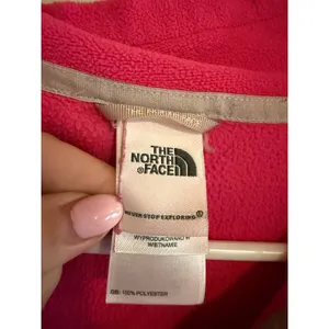 The North Face Womens TKA 100‎ Glacier 1/4 Zip Fleece Pullover Pink Small thumbnail 2