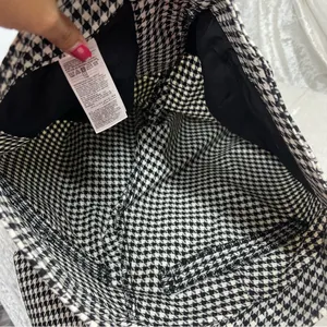 Old Navy 8 high rise pixie checkers pants black white FLAWED thumbnail 12