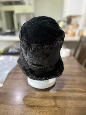 Women's Black Faux Fur Hat #260353 thumbnail 5
