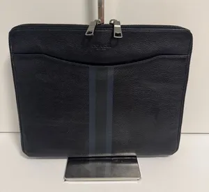 Coach Leather Portfolio IPad Sleeve Varsity Collection External Pocket thumbnail 1