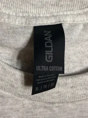 Gildan Ash Gray Graphic Tee with Winter Ghost thumbnail 2