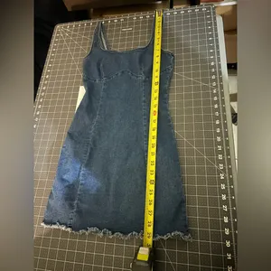 SHEIN Denim Blue Mini Dress thumbnail 2
