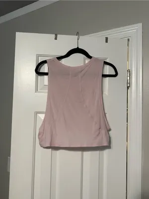 lululemon athletica Pale Pink Floral Graphic Cropped Tank thumbnail 6