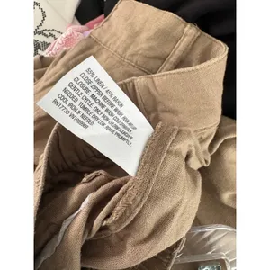 A New Day Flowy Pant Linen Blend Brown Pant Size 4 thumbnail 4
