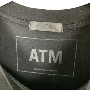 ATM Anthony Thomas Melillo Black Long Sleeve Thong‎ Bodysuit Minimalist Medium thumbnail 4
