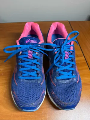 Asics‎ Gel Ziruss Women’s Running Shoes Blue Pink Comfort Athletic Size 9 T7J6N thumbnail 3