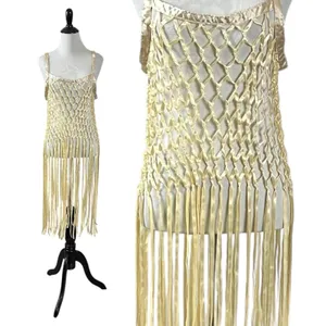 Urban Outfitters Coquette Dainty See Through Satin Ribbon Bow Fringe Midi Top in Blush Small thumbnail 4