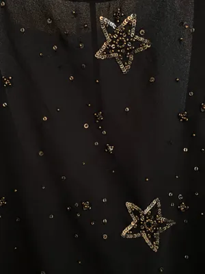 Free People Star Embellished Tank Top Black thumbnail 4