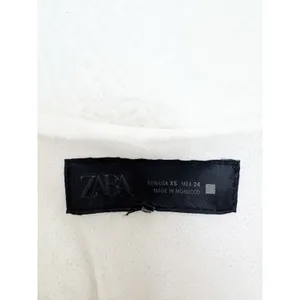 Zara White Sequin Ruffle Slip Mini Dress Size XS Bridal Cocktail 8306/732 thumbnail 6