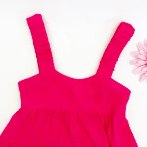 Amanda Uprichard Nicolia Tiered Mini Dress: Begonia Pink thumbnail 7