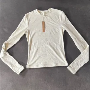 Women’s Skims Bone Long Sleeve T-Shirt Cotton Jersey Size XXS NWT thumbnail 7