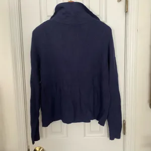 AND Navy Cozy Knit Polo Collar Pullover Sweater thumbnail 9