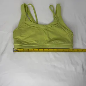 Lululemon Ebb to Train Bra Lime Green Ribbed Medium Support Size 6‎ W2CQGS thumbnail 7
