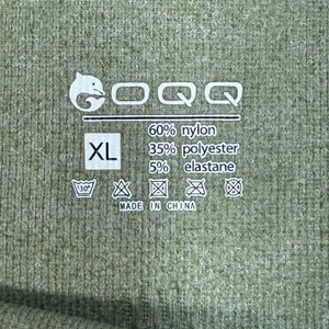 OQQ‎ Womens XL Sage Green Seamless High Waisted Ribbed Yoga Biker Shorts Gym thumbnail 2