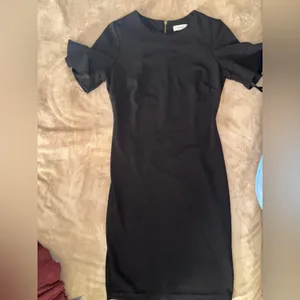 Calvin Klein Black Midi Dress Timeless Elegance thumbnail 4