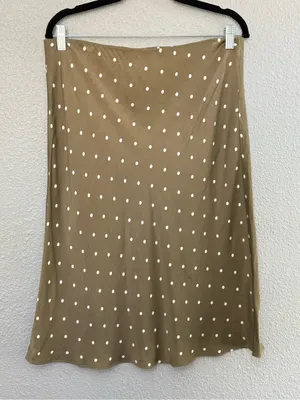 Nordstrom Satin Polka Dot Skirt Size Large thumbnail 2