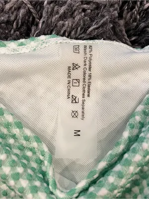 Amazon 🌸NWT GREEN AND WHITE GINGHAM HIGH CUT BIKINI SIZE MEDIUM 🌸 thumbnail 5