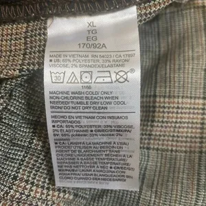 NEW Old Navy Billie Women's Gray Plaid Check Straight Trousers Pants Size XL thumbnail 6