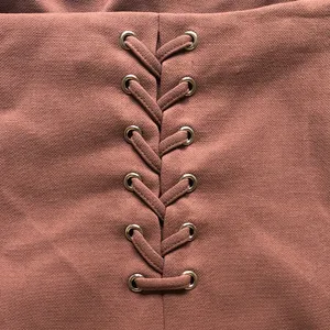 White House Black Market size 6?Brown Lace Up Skirt thumbnail 2