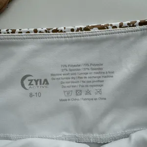ZYIA White Stay Gold Hi Rise Leggings Sz‎ 8-10 thumbnail 9