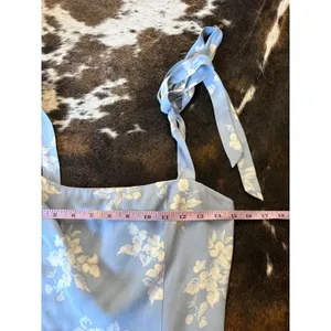 Reformation Ellora floral top Blue Floral Size 6‎ thumbnail 4