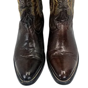 Circle G Boots Womens‎ 6.5 Brown Exotic Lizard Skin Leather Western Cowboy Boho thumbnail 14