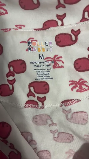 Roller Rabbit Pajamas Pink whale thumbnail 2